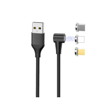D17 1M 3 In 1 Leucht Ellenbogen Magnetische Daten Kabel Handy Magnetische Ladekabel Schnelle Ladekabel