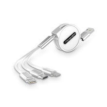 R30 1,2 M 2,1 A 1 Drag 3 Mobiltelefon-Teleskop-Datenkabel Schnelllade-Mehrkopf-Ladekabel