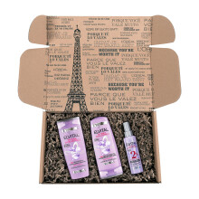 Elvital Hydra Hyaluronic Moisturising Care Set with Shampoo, Conditioner & Leave-In Serum for Shiny Hair, with Hyaluronic for a Moisture Boost, Shine