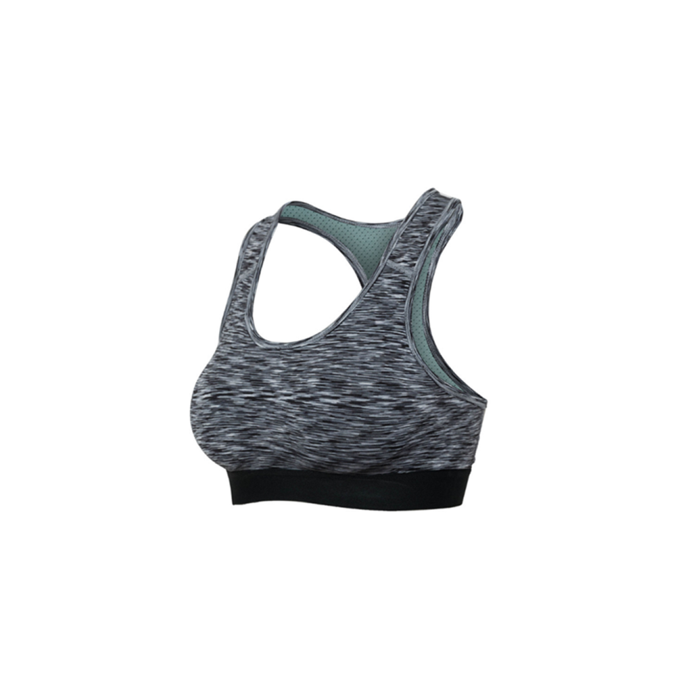 (S) Soutien-gorge de sport d'entraînement dos nageur pour femme Soutien-gorge de yoga Noir Xl