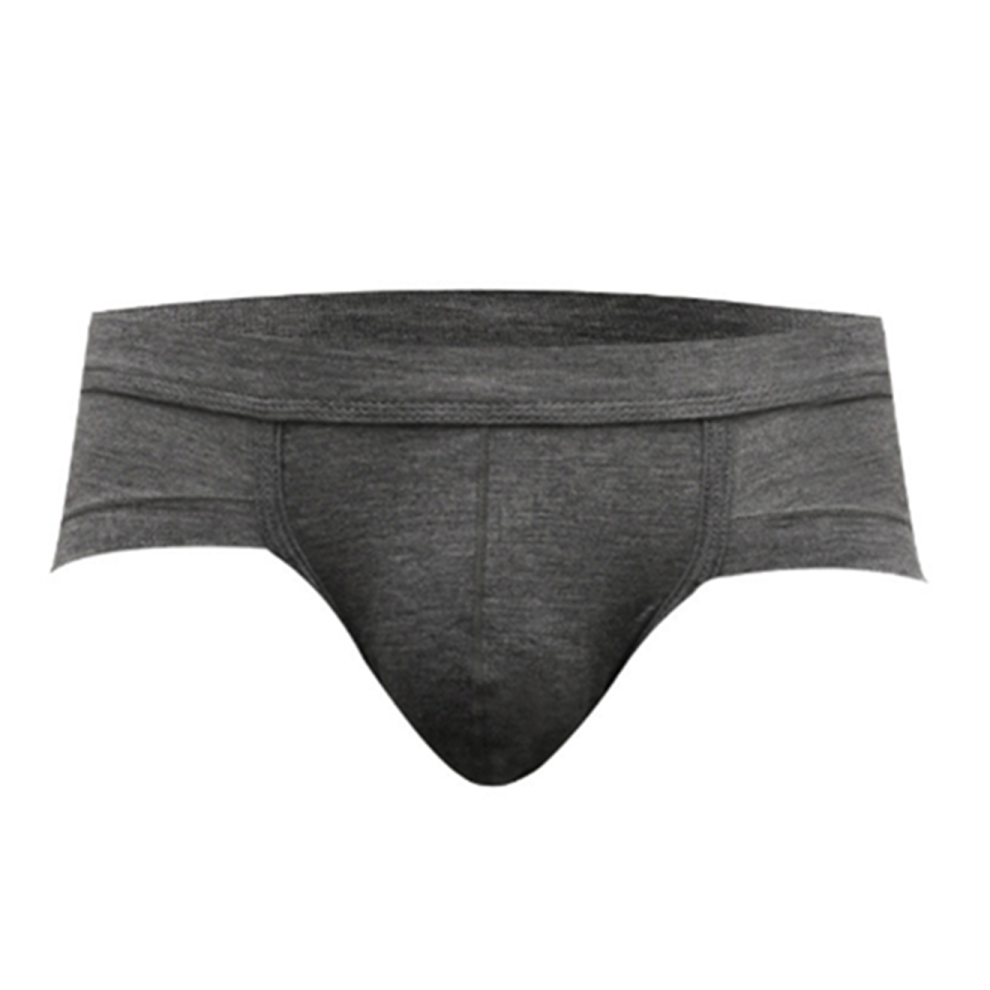 (XL) Sous-vêtements sexy pour hommes Triangle respirant taille basse Slip gris foncé Xl