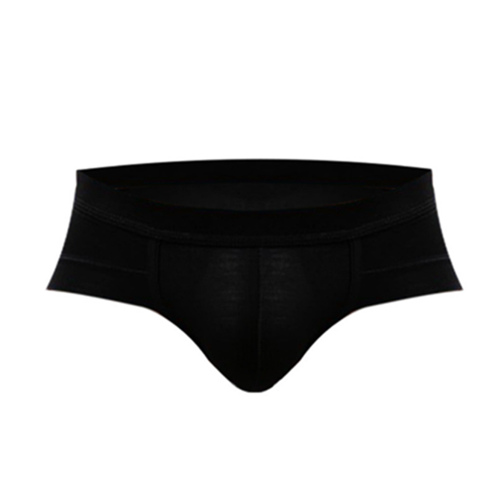 (L) Sous-vêtements sexy pour hommes Triangle respirant taille basse Slip Noir Xl
