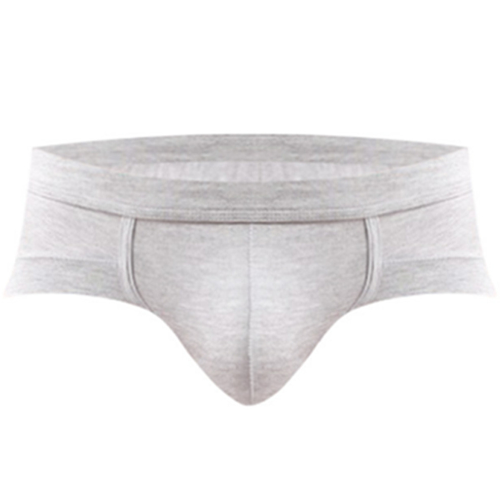 (2XL) Sous-vêtements sexy pour hommes Triangle respirant taille basse Slip Blanc L