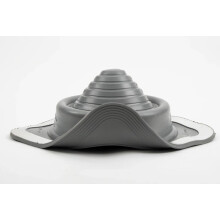 Grey Roof Flashing 03G for Flue Pipes, high Temperature (up to 200 degC) 5mm - 127mm (5")... 221 x 221mm Base Size