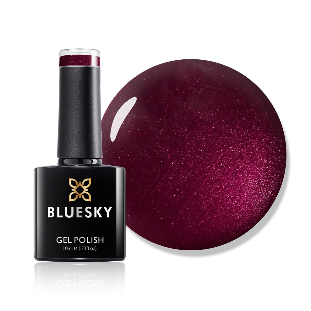 Gel Nail Polish, Masquerade 80515, Cherry, Dark, Glitter, Red, Long Lasting, Chip Resistant, 10 ml (Requires Curing Under UV LED Lamp)