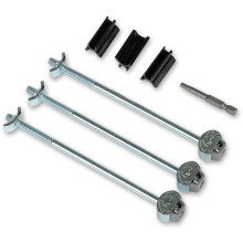 PPQT10.858-ZIPCLIP 22MM WORKTOP CONNECTORS, 158MM