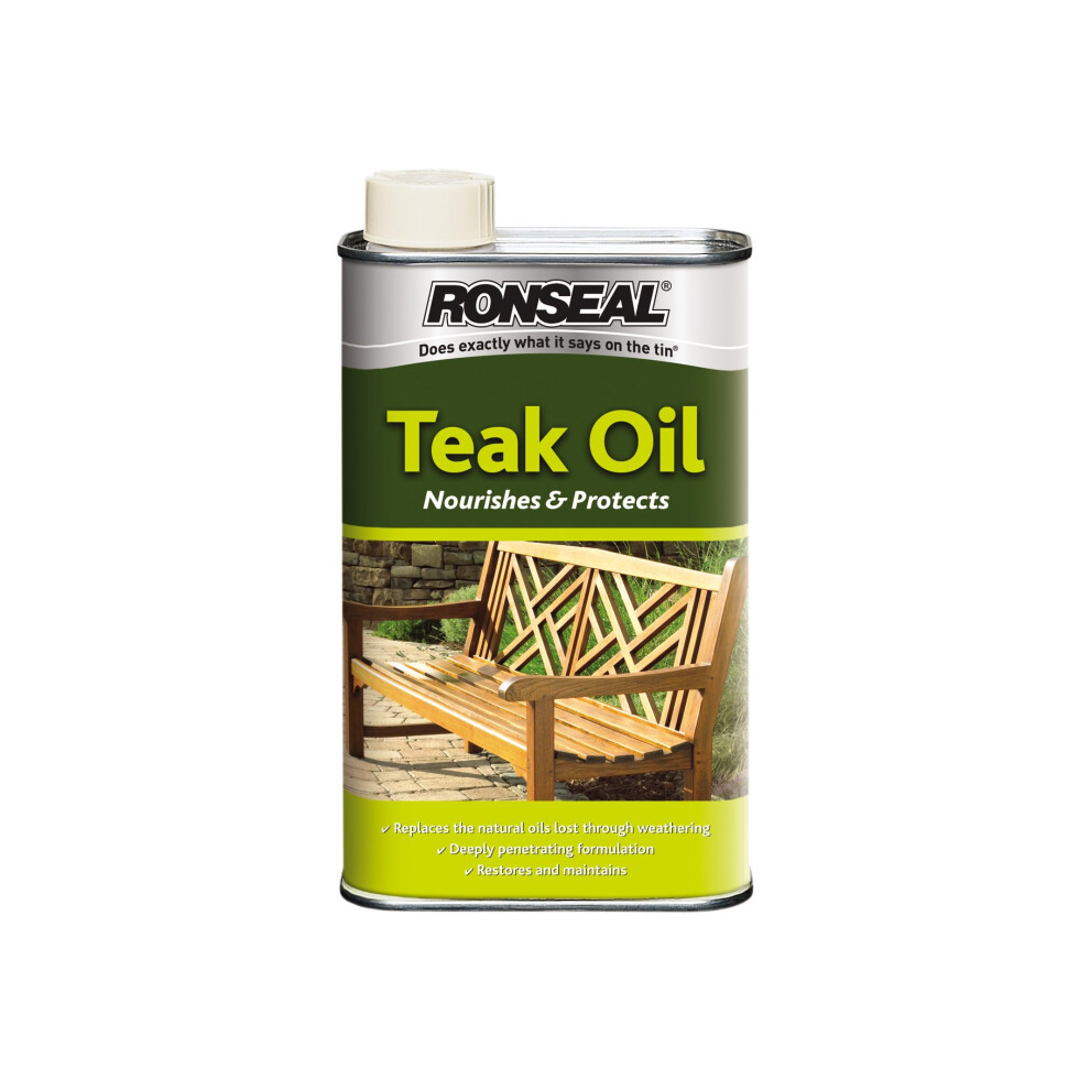 Ronseal Teak Oil 1L [35821] Brown