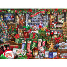 Vermont Christmas Company Puzzle Jigsaw 550 Pièces - Collage de Noël amusant - 24" x 18"