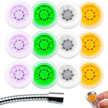 12 Pcs Shower Flow Reducer Limiter 4 Different Flows Shower Head Flow Restrictor Shower Pressure Reducer Shower Head Water Saver Adapter Set for