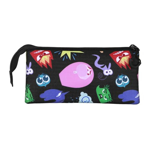 Disney Pixar Inside Out 2 Feeling-Triple Pencil Case, Multicolour, 23 x 11 cm 2