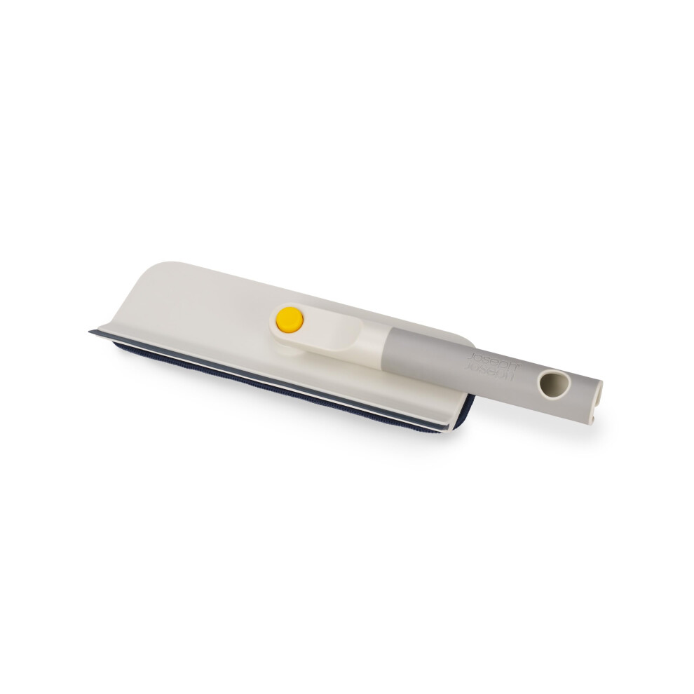 Joseph Joseph Cleantech 2-In-1 Glass Cleaning Squeegee With Microfibre Pad And Foldable Handle Light