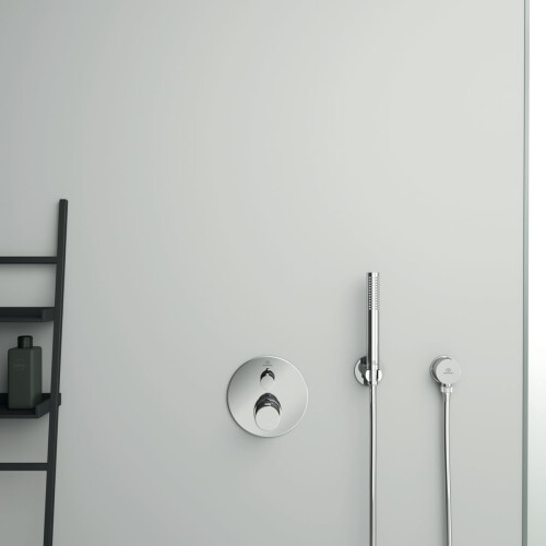 Idealrain Round Shower Head Holder, Chrome, BC806AA 1