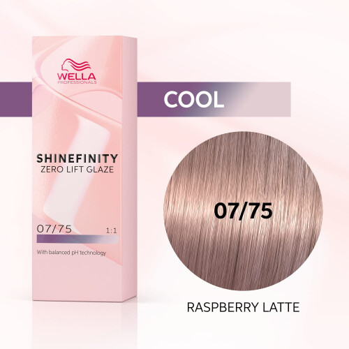Wella Wella Shinefinity Zero Lift Glaze 60 ml 07/75 Raspberry Latte 1