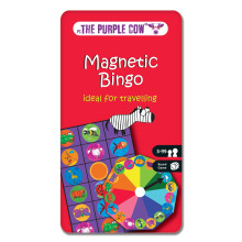 The Purple Cow PC061 Animal Bingo Magnetic Travel Game