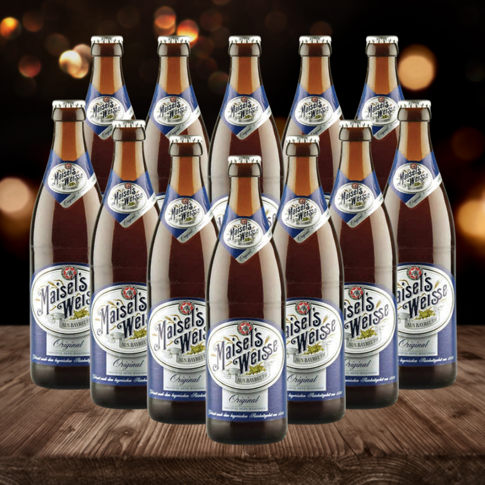 Beerhunter Maisel's Weisse German Wheat Beer 500Ml Bottles - 5.2% Abv (12 Pack) Dark