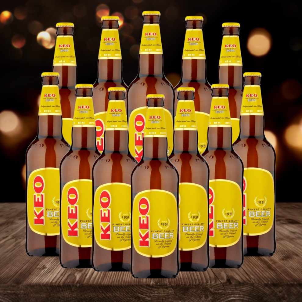Keo Premium Cypriot Lager 330Ml - 4.5% Abv - Fresh, Unpasteurised Cypriot Craft Beer