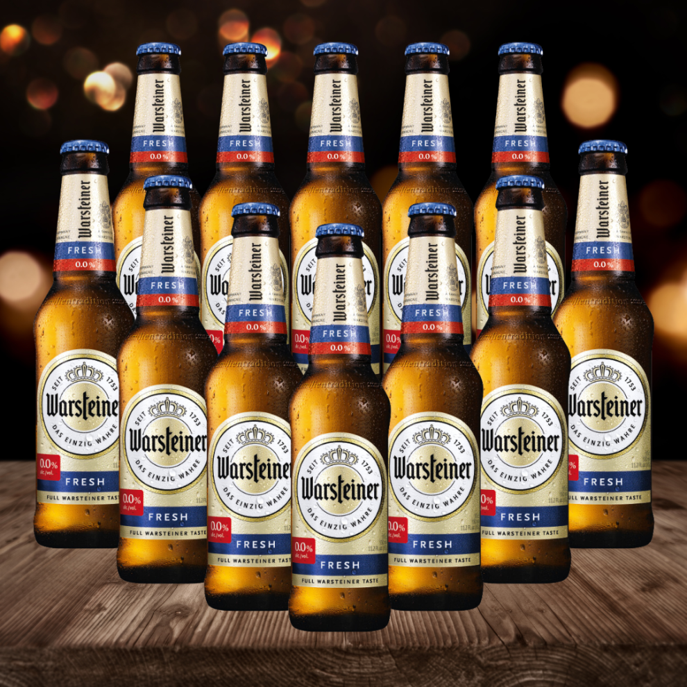 Warsteiner Fresh Alcohol Free German Pilsner 330Ml Bottles - 0.0% Abv (12 Pack)