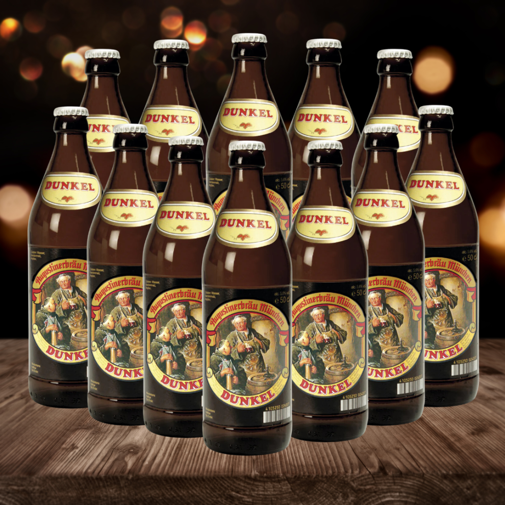 Augustiner German Dunkel 500Ml Bottles - 5.6% Abv (12 Multipack)