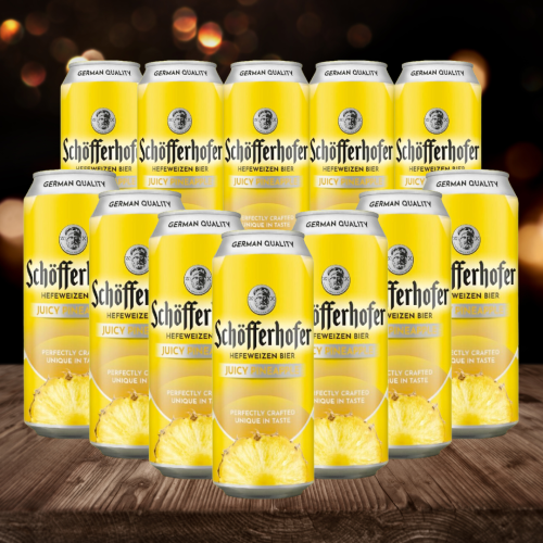 Schofferhofer Pineapple German Low Alcohol Beer - 2.5% ABV (12 Pack)