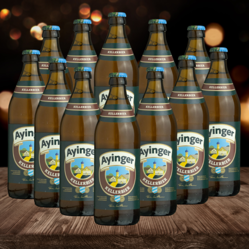 Ayinger Kellerbier 500ml Bottles - 4.9% ABV (12 Pack)