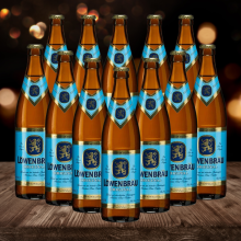 Lowenbrou Original German Helles Lager 500ml Bottles - 5.2% ABV (12 Multipack)