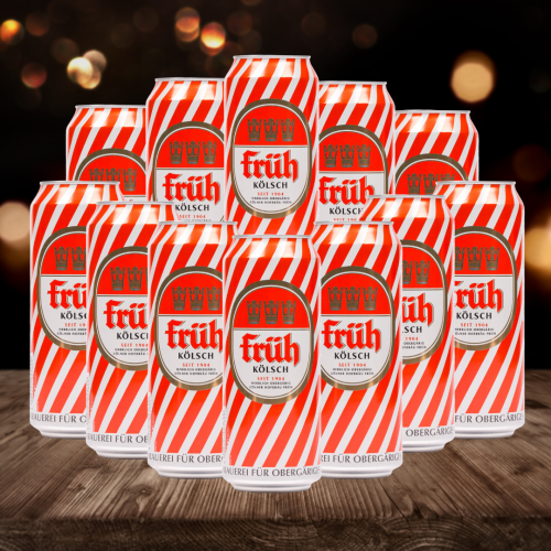Fr?h K?lsch German Lager 500ml Cans - 4.8% ABV (12 Pack)