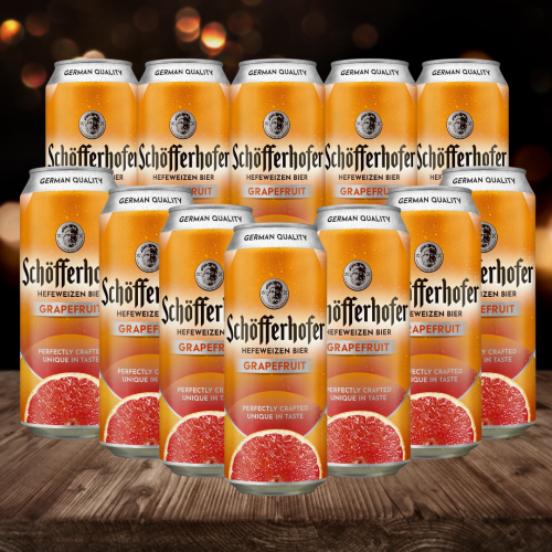 Schofferhofer Grapefruit German Low Alcohol Beer - 2.5% ABV (12 Pack)