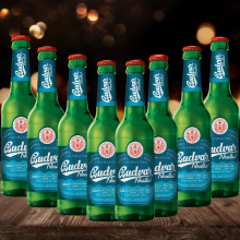 Budweiser Budvar Nealko Alcohol Free Czech Lager 330ml Bottles - 0.5% ABV (12 Pack)