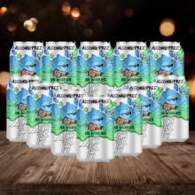 Lervig No Worries Norwegian Alcohol-Free Beer 330ml Cans - 0.5% ABV (12 Pack)