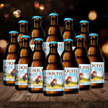 Brasserie D'achouffe CHOUFFE Belgian Alcohol-Free Blonde Ale 330ml Bottles - ABV 0.4% (12 Pack)