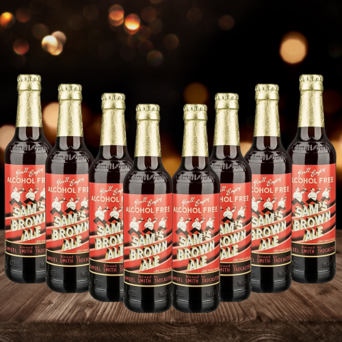 Sam Smiths Brown Ale Alcohol-Free Ale 550ml Bottles - 0.4% (12 Pack)