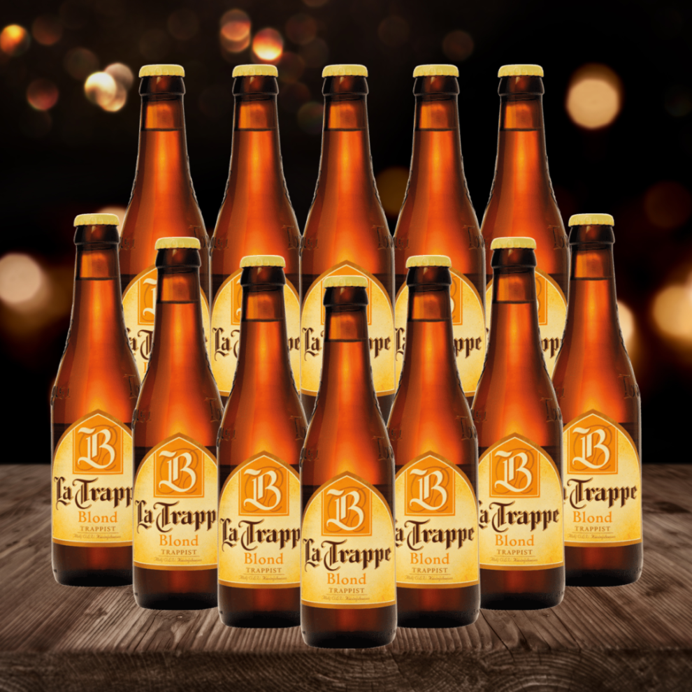 La Trappe Trappist Dutch Blond Beer - 6.50% Abv (12 Pack)