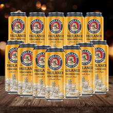 Paulaner Munchner Hell Premium German Lager 500ml Cans ? 4.9% ABV (12 Pack)
