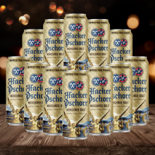 Hacker Pschorr Munchner Gold German Helles Lager 500ml Cans 5.5% ABV (12 Pack)