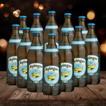 Ayinger Lager Hell 330ml Bottles - 4.9% ABV (12 Pack)