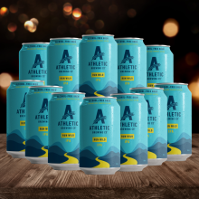 Athletic Brewing Co Run Wild American Alcohol Free IPA 355ml Cans - 0.5% ABV (12 Pack)