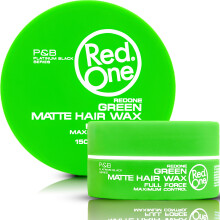 Redone Hair Styling Matte Wax Groen 150 ml | Matte uitstraling | Geen glans l Wax | Ultra-hold | Haarwax voor mannen en vrouwen | Kokosgeur | Max