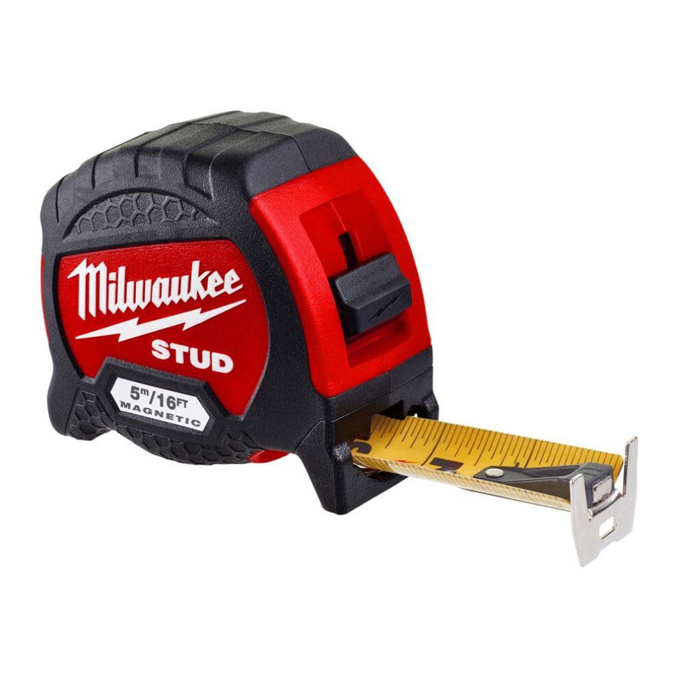 Auto Lock 5m/16ft Tape Measure - GEN2 Magnetic, Metric/Imperial, Improved Ergonomics, Jobsite Durability, Model 4932471628