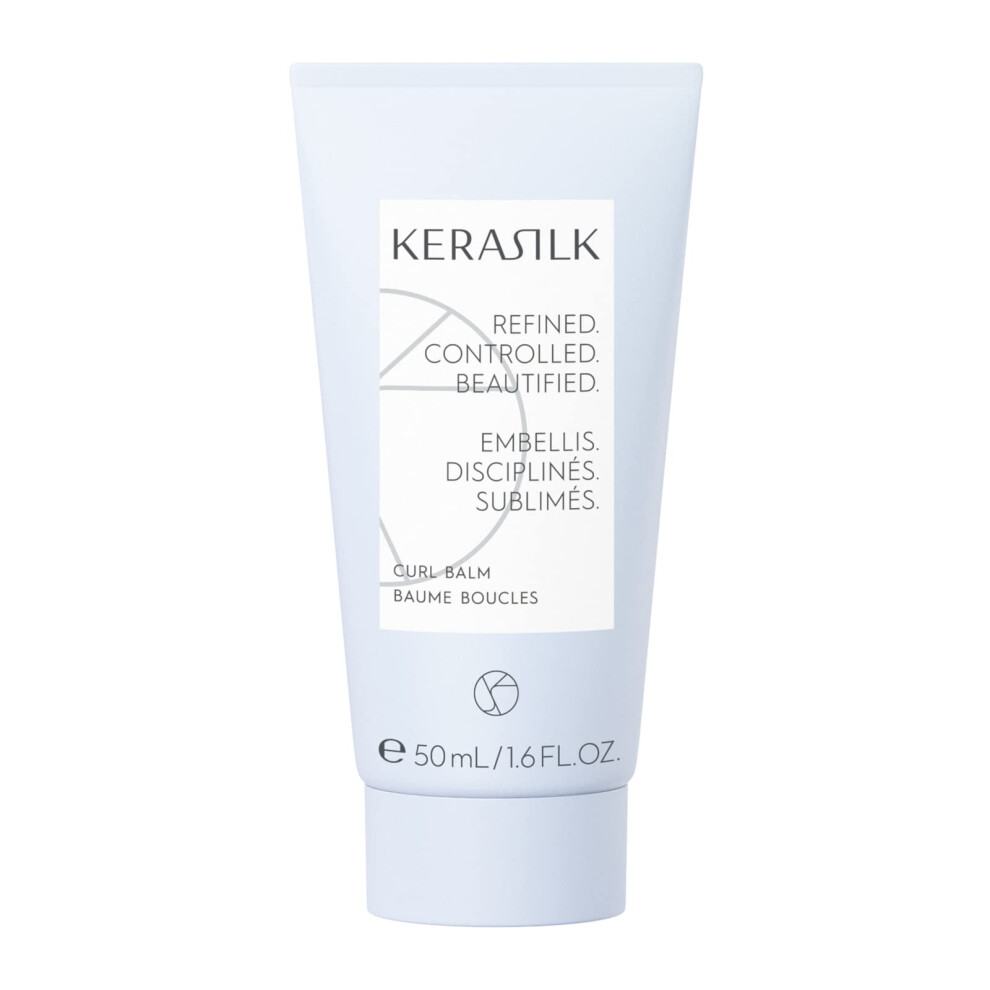 Kerasilk Curl Balm, Curly Hair, Vegan Formula, Anti-Frizz, Anti-Humidity, 50Ml (Travel Size)