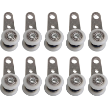 Bqlzr 10 peças de rolos para janelas salientes/portas de correr - metal e plástico - 4,5 x 1,9-XinHan