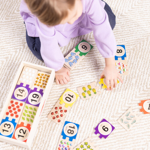 Melissa & Doug Self-Correcting Number Puzzles, Developmental Toy, Motor Skills 1
