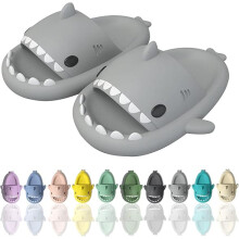 shark slippers,Comfortable Summer Cartoon Shark Flip Flops,Thick Sole Non-Slip Beach Flip Flops,Fun Quick Drying Pool Sandals