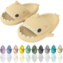 shark slippers,Comfortable Summer Cartoon Shark Flip Flops,Thick Sole Non-Slip Beach Flip Flops,Fun Quick Drying Pool Sandals