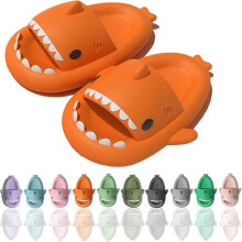 shark slippers,Comfortable Summer Cartoon Shark Flip Flops,Thick Sole Non-Slip Beach Flip Flops,Fun Quick Drying Pool Sandals