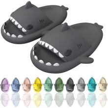 shark slippers,Comfortable Summer Cartoon Shark Flip Flops,Thick Sole Non-Slip Beach Flip Flops,Fun Quick Drying Pool Sandals