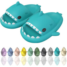 shark slippers,Comfortable Summer Cartoon Shark Flip Flops,Thick Sole Non-Slip Beach Flip Flops,Fun Quick Drying Pool Sandals