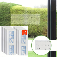 50 Pack Window Fly Traps, Indoor Fly Traps, Adhesive Paper Strips for Indoor Use, Clear