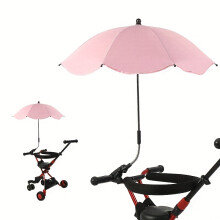 Baby Stroller Parasol, baby car sunshade, Keep yourself cool and protected with this adjustable summer stroller umbrella - pink parasol