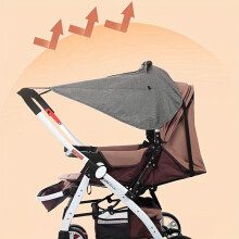 baby car sunshade, Baby Stroller Parasol, Versatile stroller sunshade with UV protection – Waterproof and universal for high visibility strollers