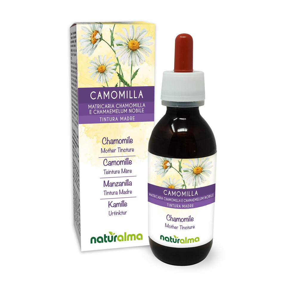 Naturalma German And Roman Chamomile (Matricaria Chamomilla And Chamaemelum Nobile) Flower Heads Alcohol-Free Mother Tincture - Liquid Extract Drops